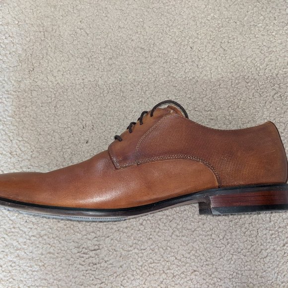 Florsheim Postino Men's Plain Toe Oxford Cognac Leather Dress Shoes 15150-221 - Picture 5 of 5